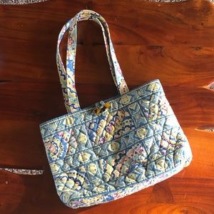 Vera Bradley Capri Blue small tic tac tote
